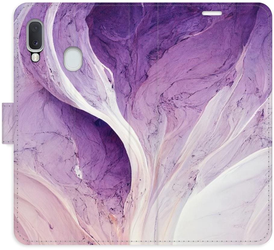 iSaprio flip puzdro Purple Paint pre Samsung Galaxy A20e