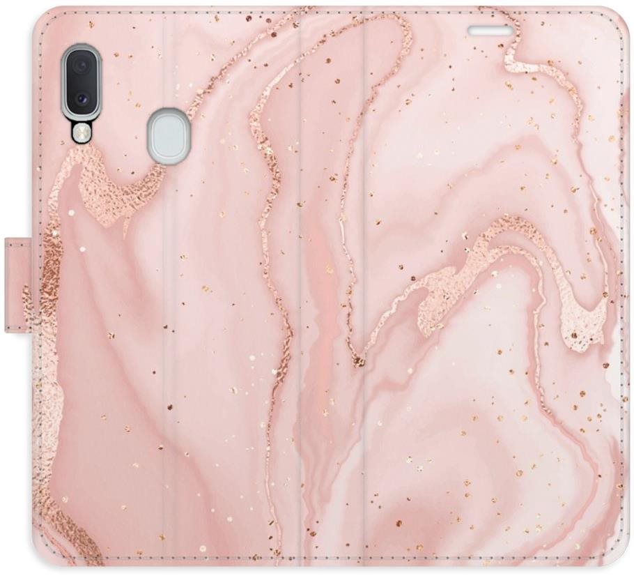 iSaprio flip puzdro RoseGold Marble na Samsung Galaxy A20e