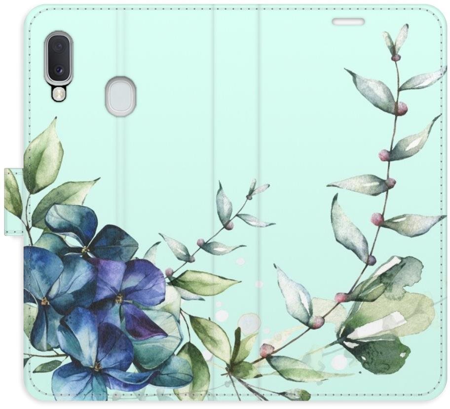 iSaprio flip puzdro Blue Flowers pre Samsung Galaxy A20e