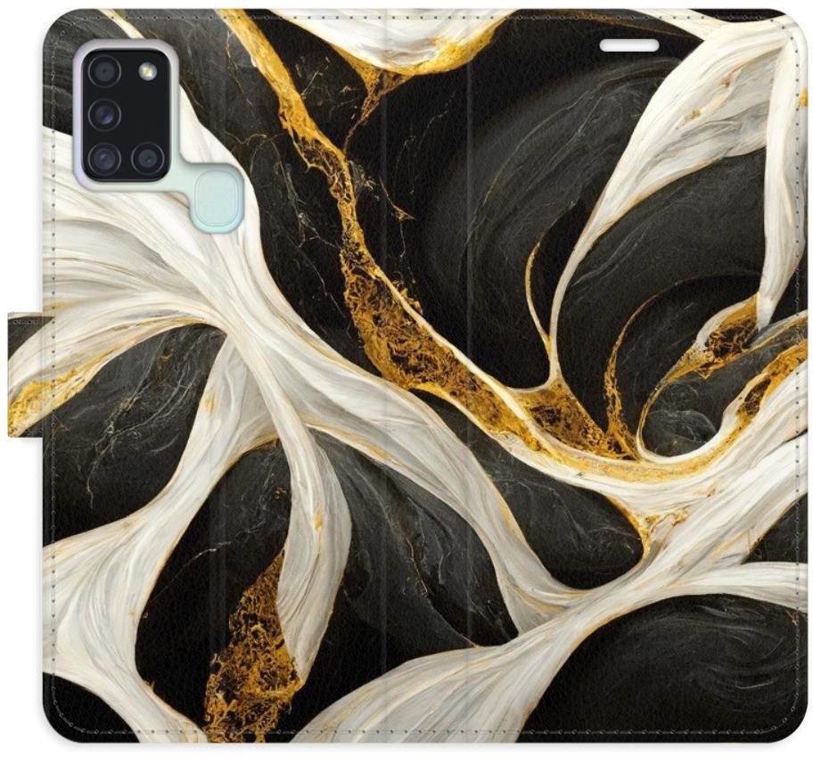 iSaprio flip puzdro BlackGold Marble pre Samsung Galaxy A21s