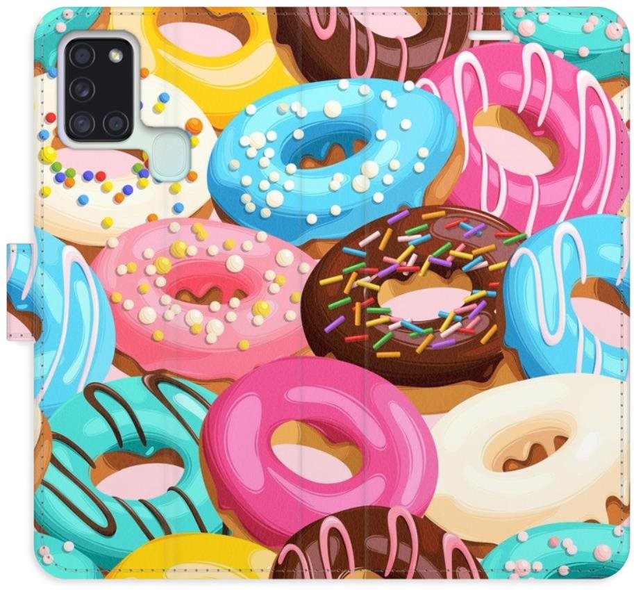 iSaprio flip puzdro Donuts Pattern 02 na Samsung Galaxy A21s