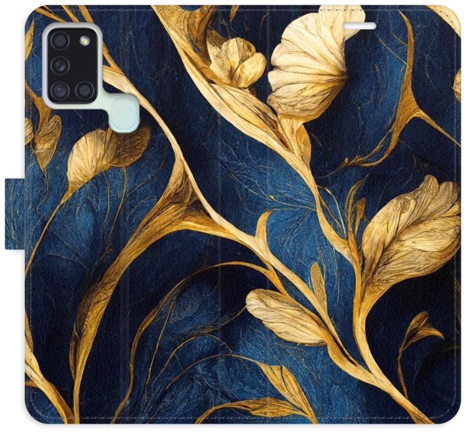 iSaprio flip puzdro GoldBlue pre Samsung Galaxy A21s