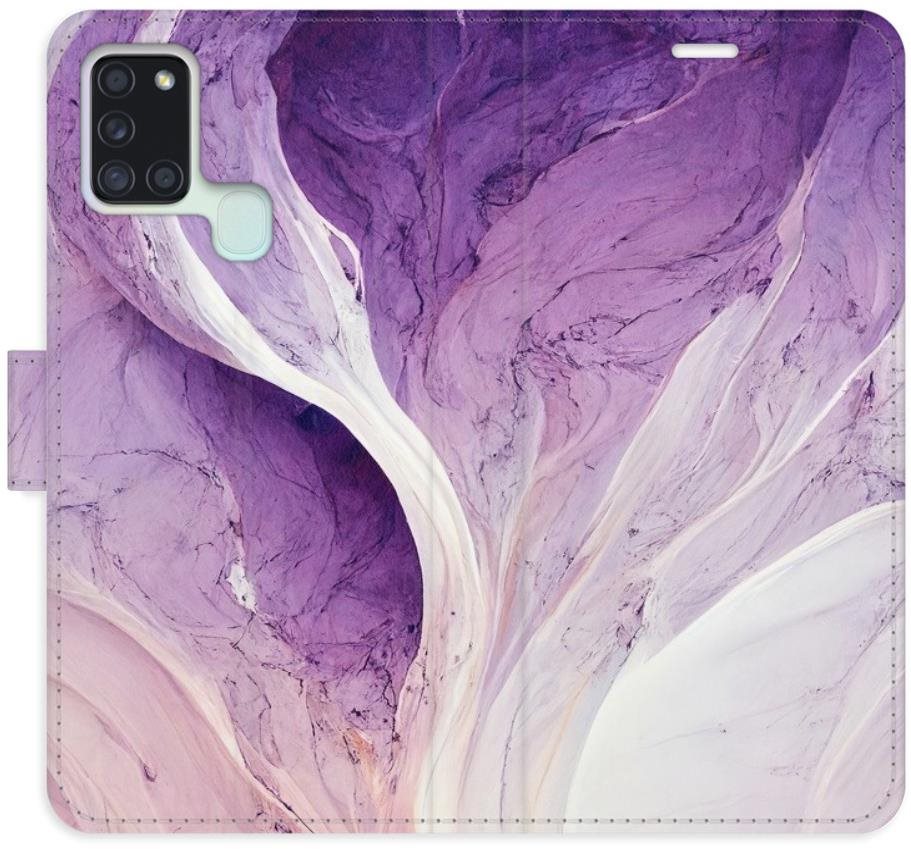 iSaprio flip puzdro Purple Paint pre Samsung Galaxy A21s