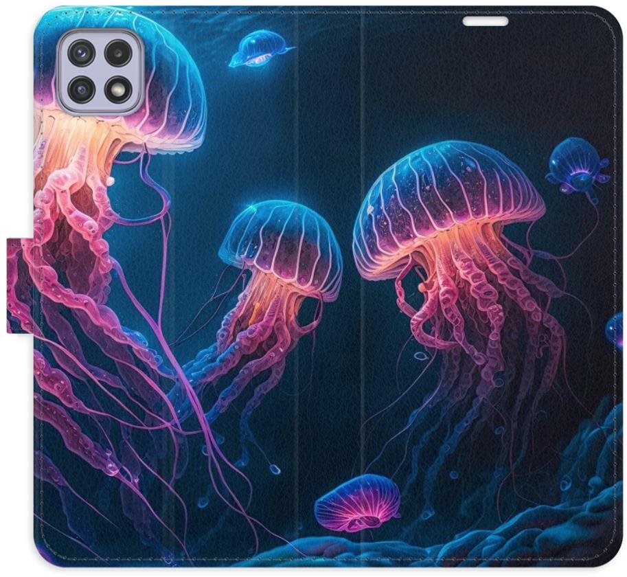 iSaprio flip puzdro Jellyfish pre Samsung Galaxy A22 5G