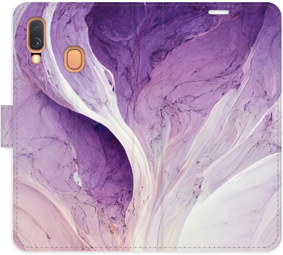 iSaprio flip puzdro Purple Paint pre Samsung Galaxy A40