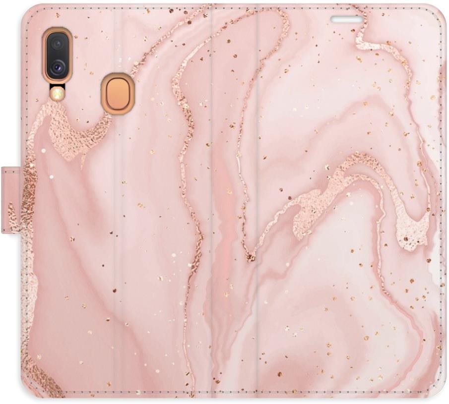 iSaprio flip puzdro RoseGold Marble na Samsung Galaxy A40
