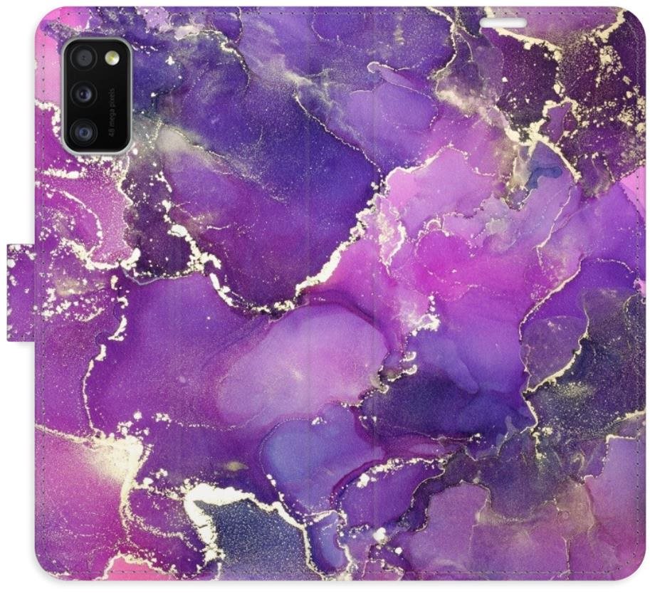 iSaprio flip puzdro Purple Marble pre Samsung Galaxy A41