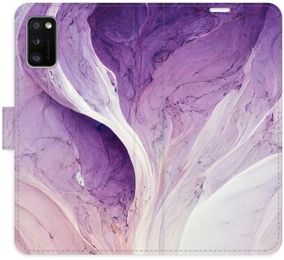 iSaprio flip puzdro Purple Paint pre Samsung Galaxy A41