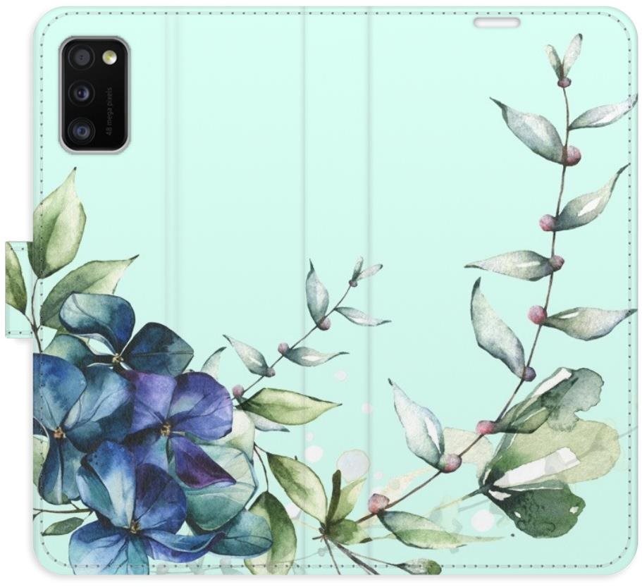 iSaprio flip puzdro Blue Flowers pre Samsung Galaxy A41