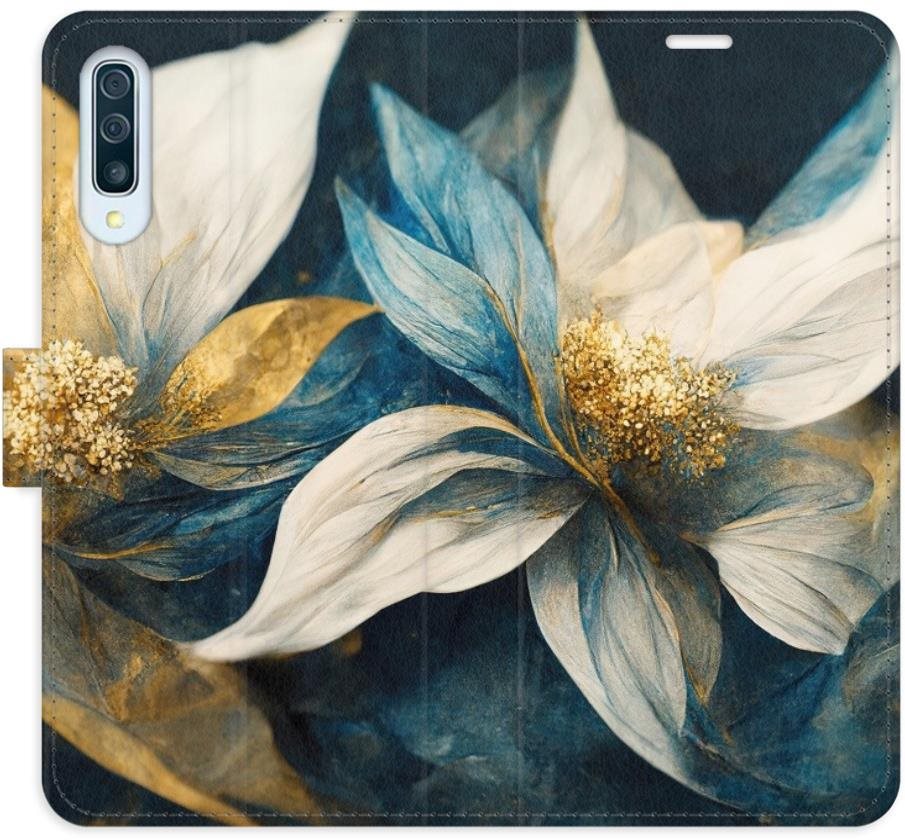 iSaprio flip puzdro Gold Flowers pre Samsung Galaxy A50