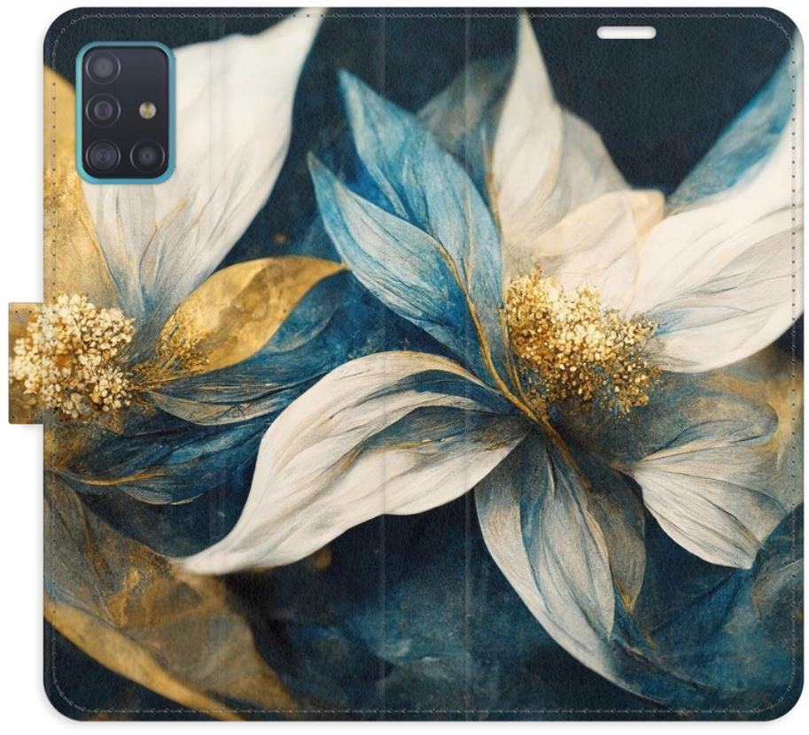 iSaprio flip puzdro Gold Flowers pre Samsung Galaxy A51
