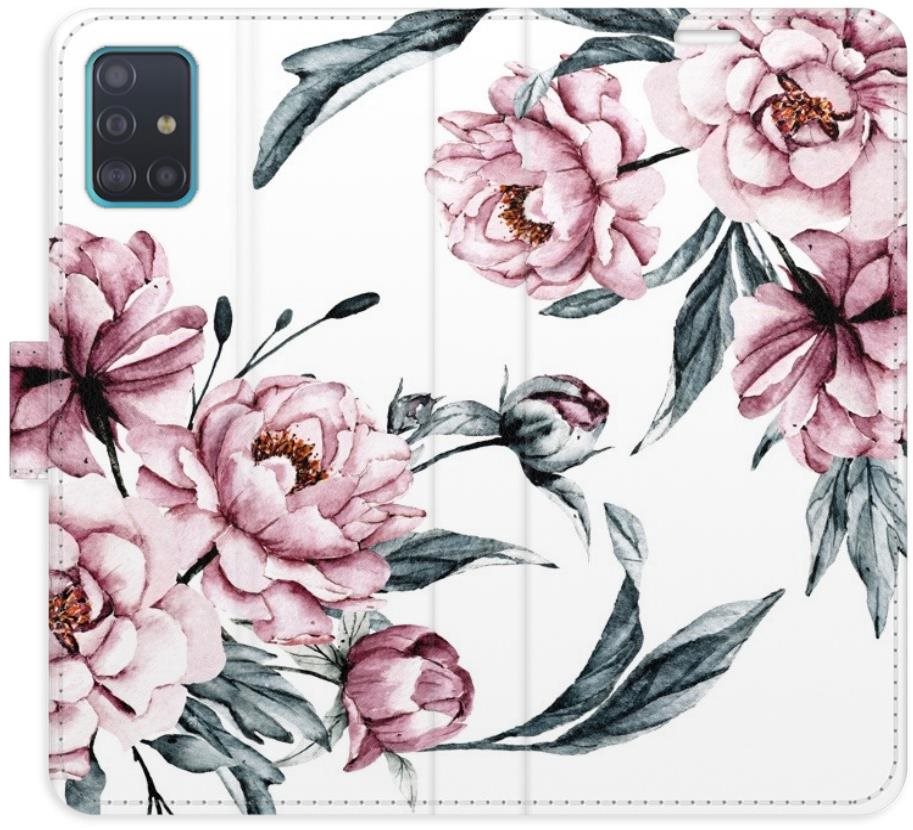 iSaprio flip puzdro Pink Flowers pre Samsung Galaxy A51