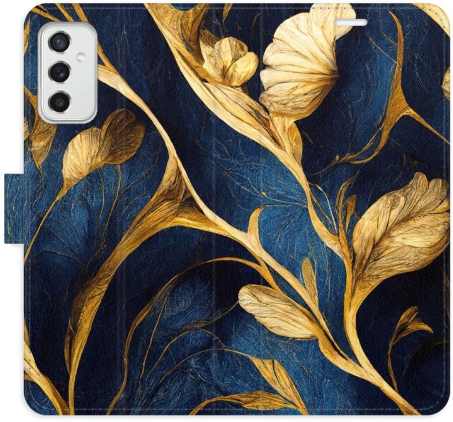 iSaprio flip puzdro GoldBlue pre Samsung Galaxy M52 5G