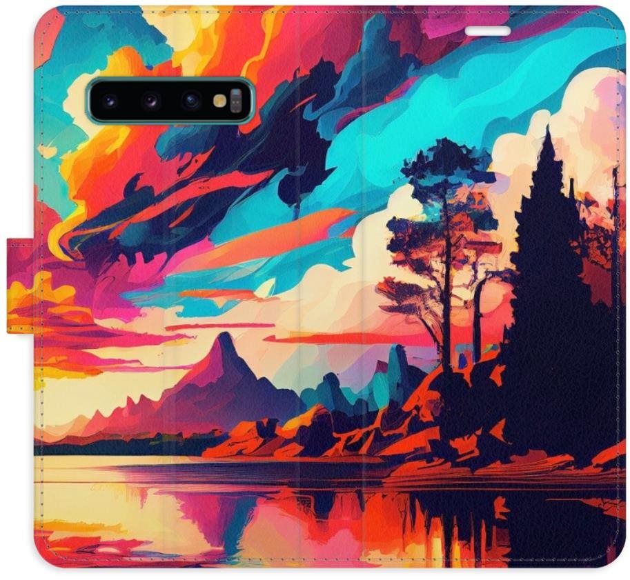 iSaprio flip puzdro Colorful Mountains 02 pre Samsung Galaxy S10