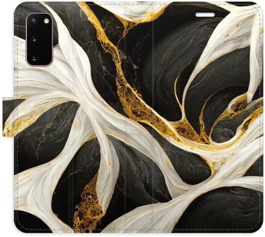 iSaprio flip puzdro BlackGold Marble na Samsung Galaxy S20