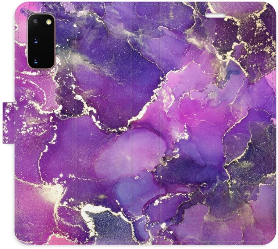 iSaprio flip puzdro Purple Marble pre Samsung Galaxy S20