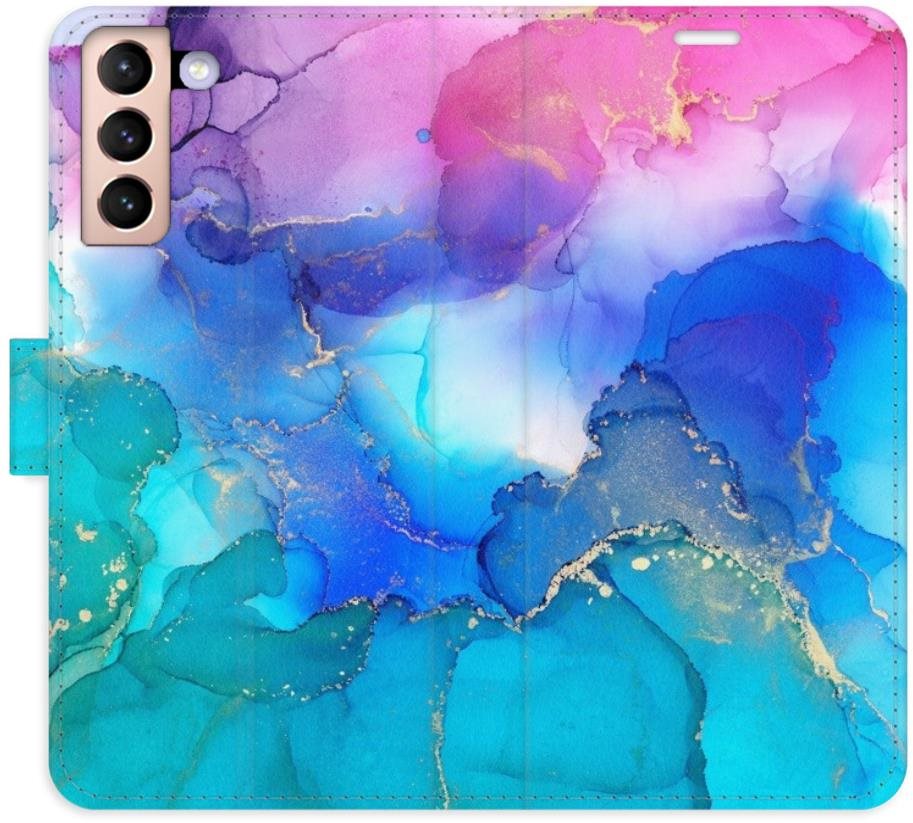 iSaprio flip puzdro BluePink Paint na Samsung Galaxy S21