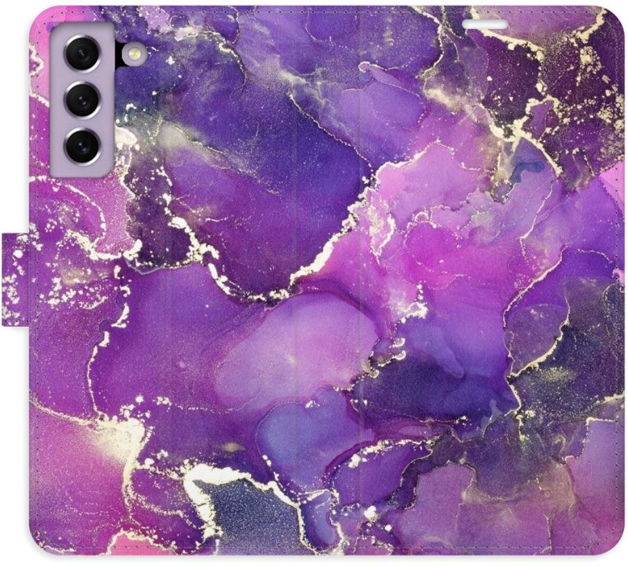 iSaprio flip puzdro Purple Marble na Samsung Galaxy S21 FE 5G