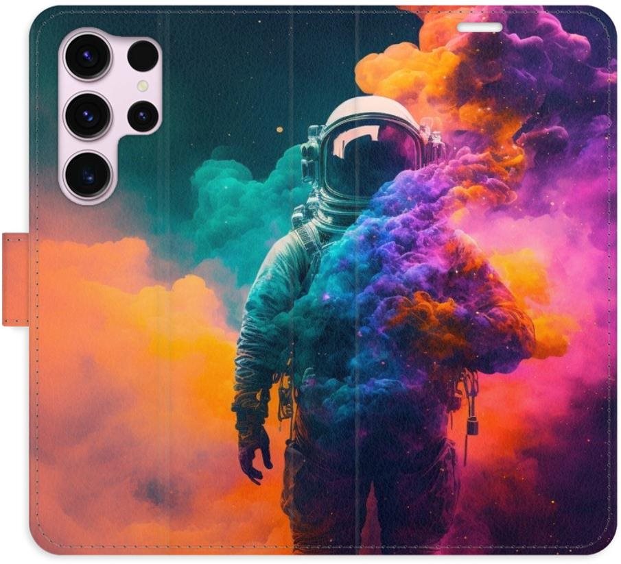 iSaprio flip puzdro Astronaut in Colours 02 na Samsung Galaxy S23 Ultra
