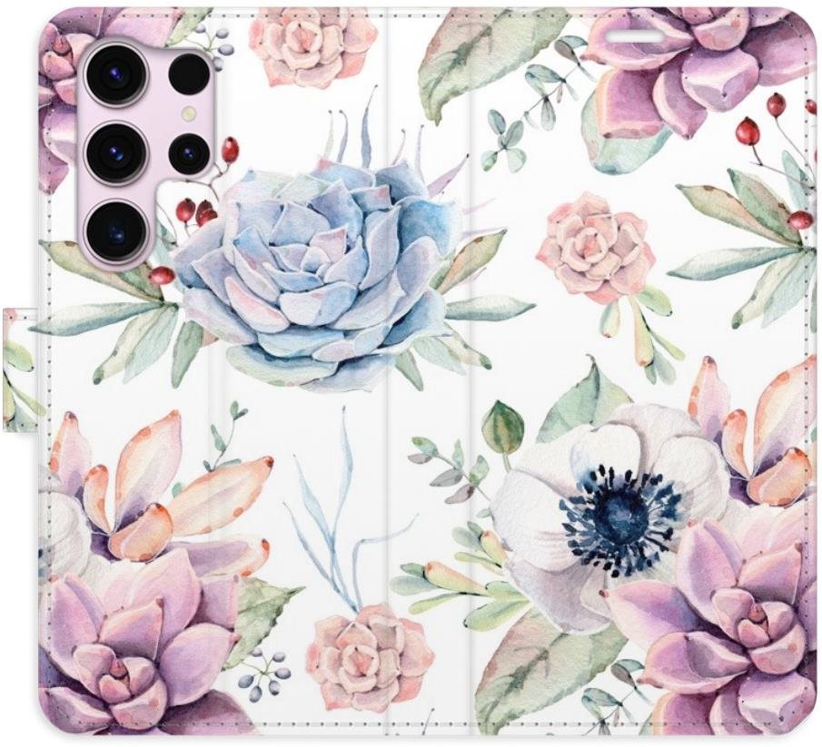 iSaprio flip puzdro Succulents Pattern na Samsung Galaxy S23 Ultra