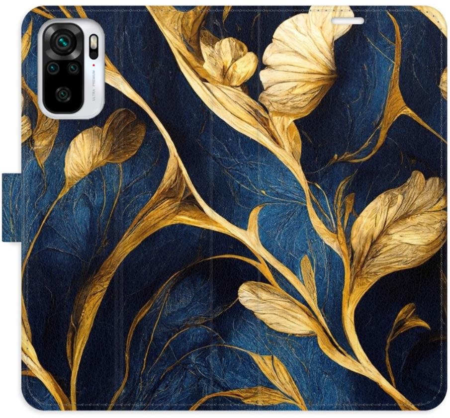 iSaprio flip puzdro GoldBlue pre Xiaomi Redmi Note 10/Note 10S