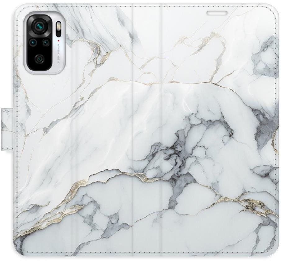 iSaprio flip puzdro SilverMarble 15 pre Xiaomi Redmi Note 10/Note 10S