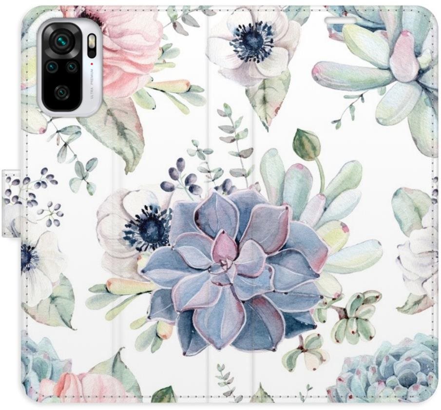 iSaprio flip puzdro Succulents pre Xiaomi Redmi Note 10/Note 10S
