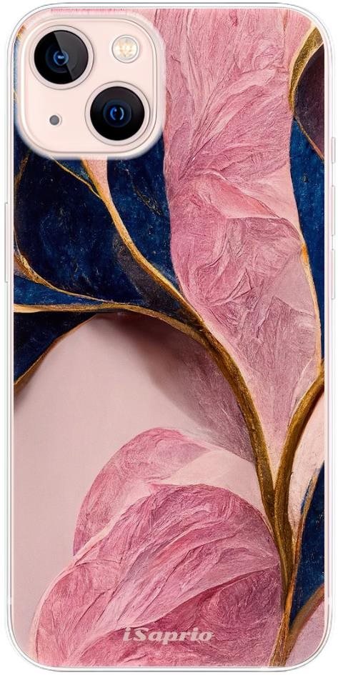 iSaprio Pink Blue Leaves pre iPhone 13