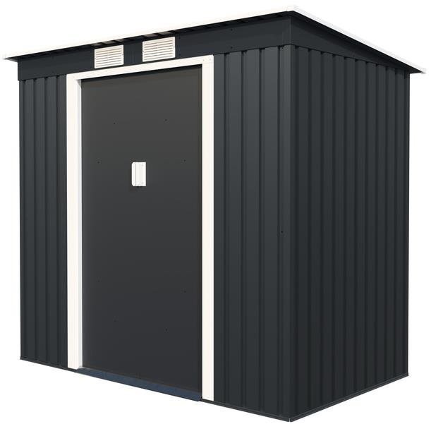 IWHome Domček záhradný ZEUS 2A 2,43 m2, antracit 176 × 201 × 121 cm