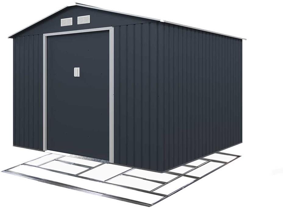IWHome Domček záhradný ARES C 5,29 m2 antracit + podlahová konštrukcia ARES C