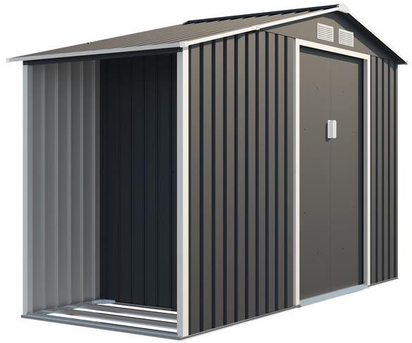 IWHome Domček záhradný LUCIFER A 3,53 m2 antracit 195 × 278 × 127 cm