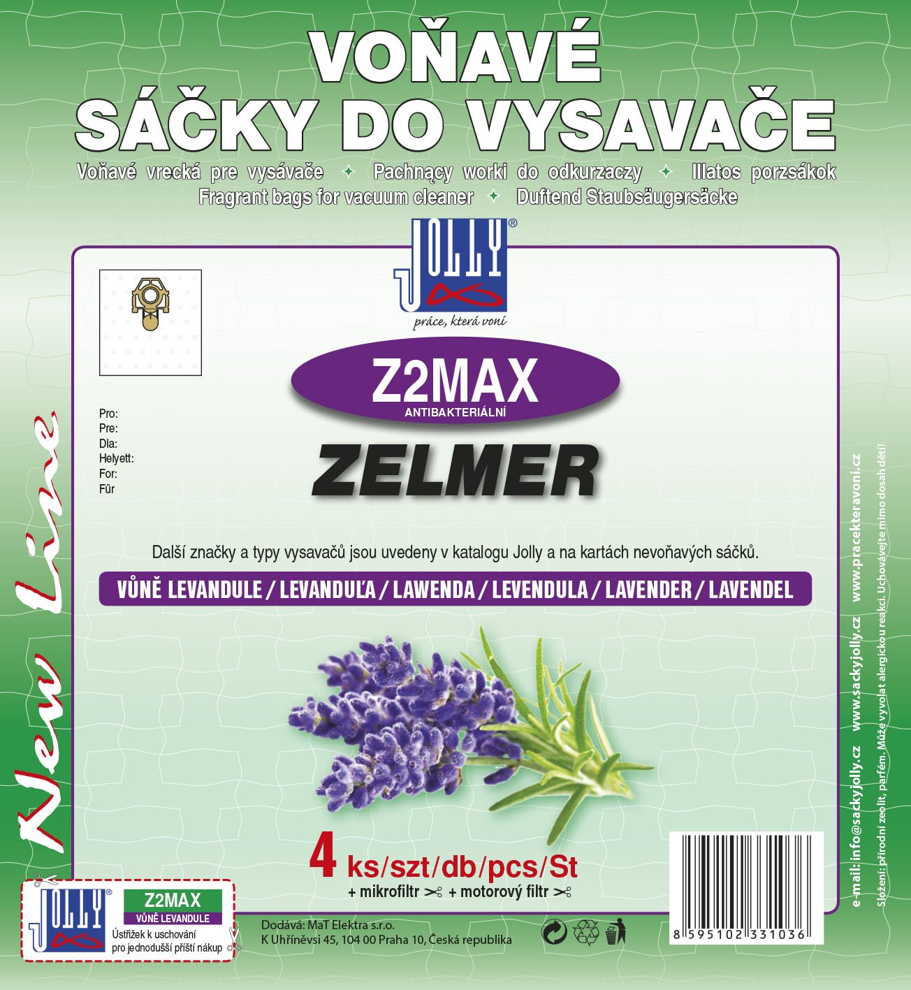 Vrecká do vysávača Z2 MAX – vôňa levanduľa