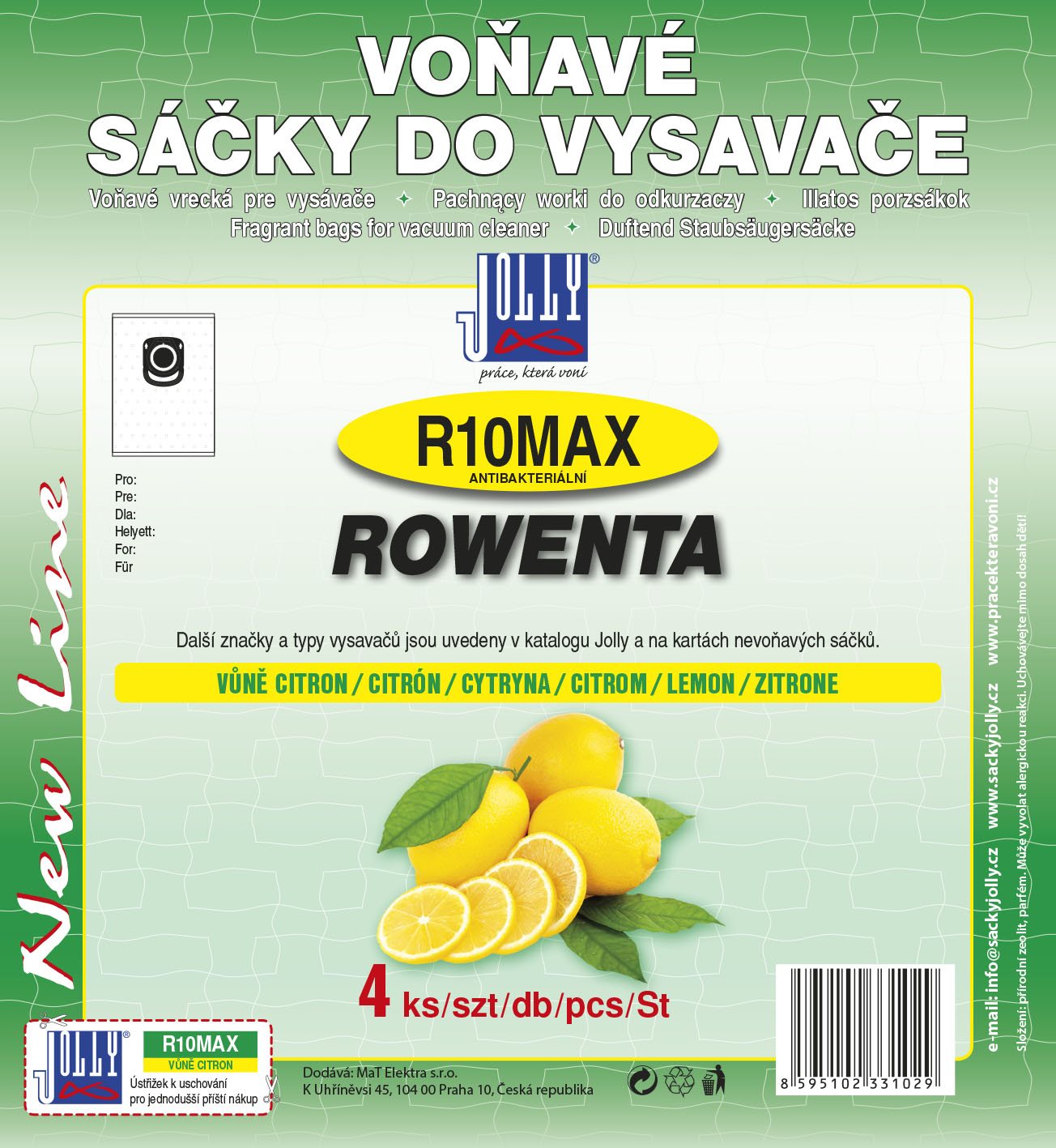 Vrecká do vysávača R10 MAX – vôňa citrón