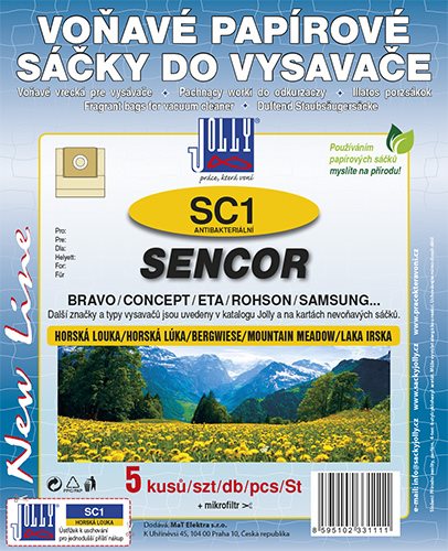 Vrecká do vysávača SC1 – vôňa Horská lúka