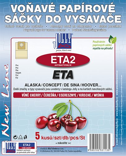 Vrecká do vysávača ETA2 – vôňa CHERRY