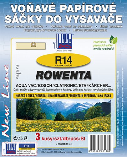 Vrecká do vysávača R14 – vôňa Horská lúka