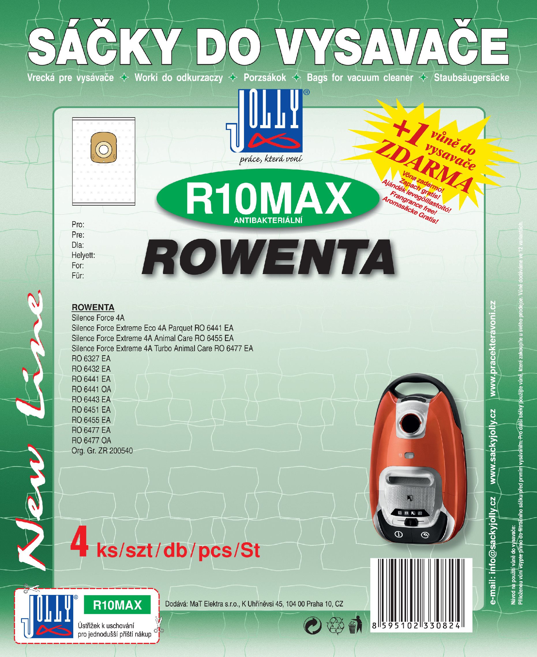Vrecká do vysávača R10 MAX – textilné – vôňa Horská lúka