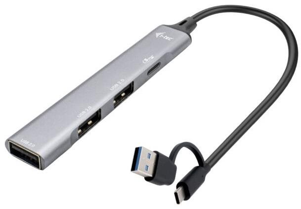 i-tec USB-A/USB-C Metal HUB 1x USB-C 3.1 + 3× USB 2.0