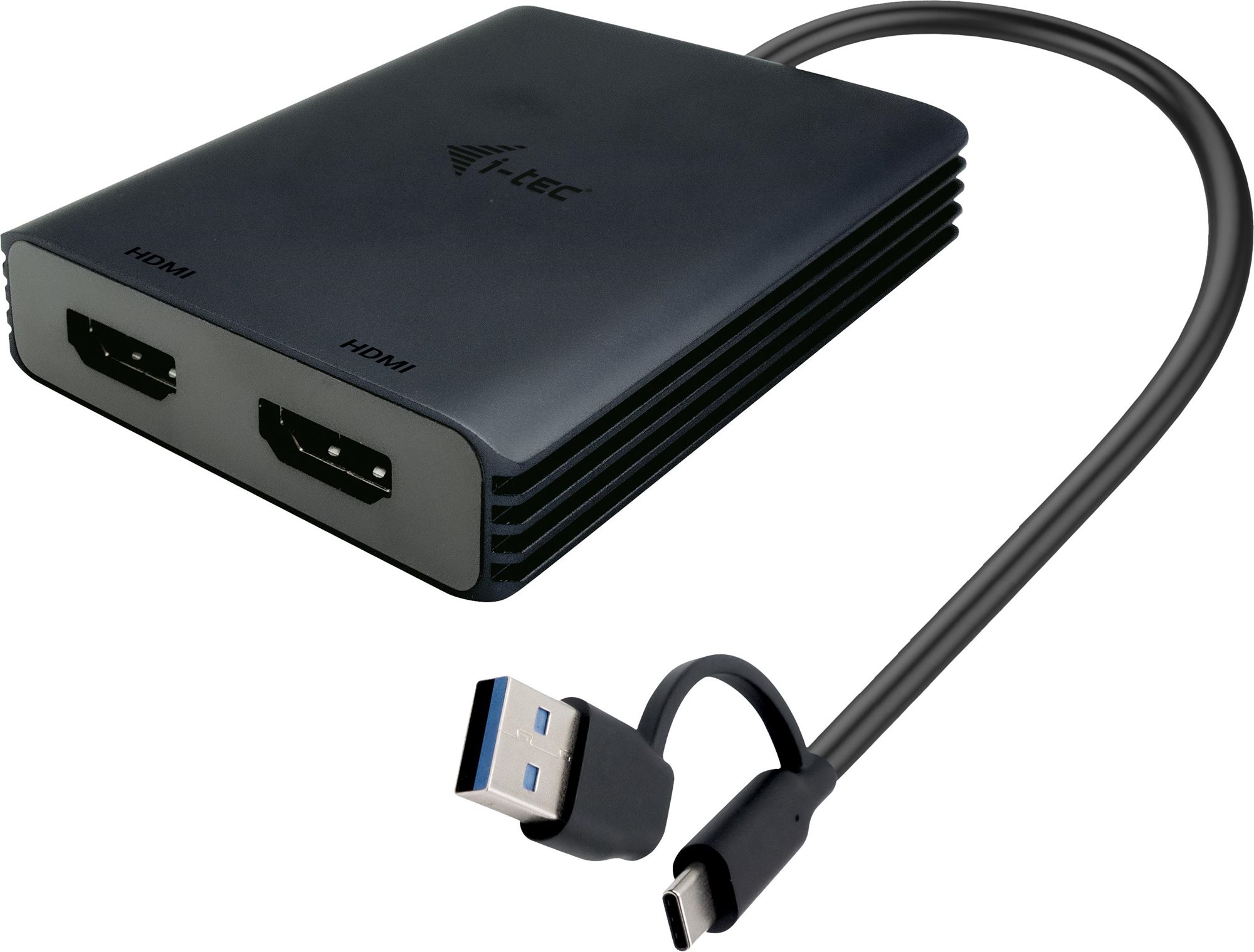 i-tec USB-A/USB-C Dual 4K HDMI Video Adaptér