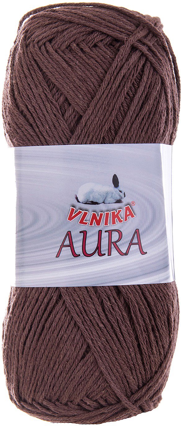 VLNIKA Priadza Aura 100 g – 907 hnedá