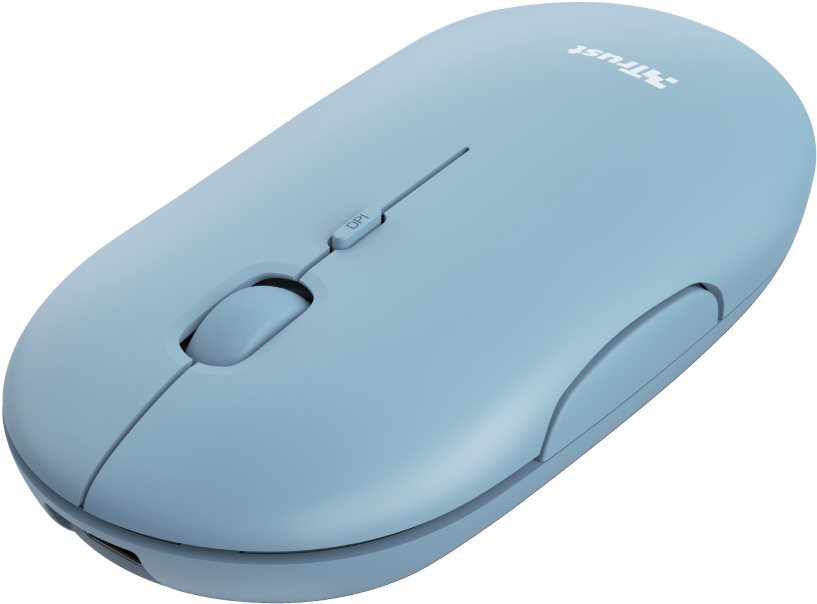 TRUST Puck Wireless Mouse, modrá