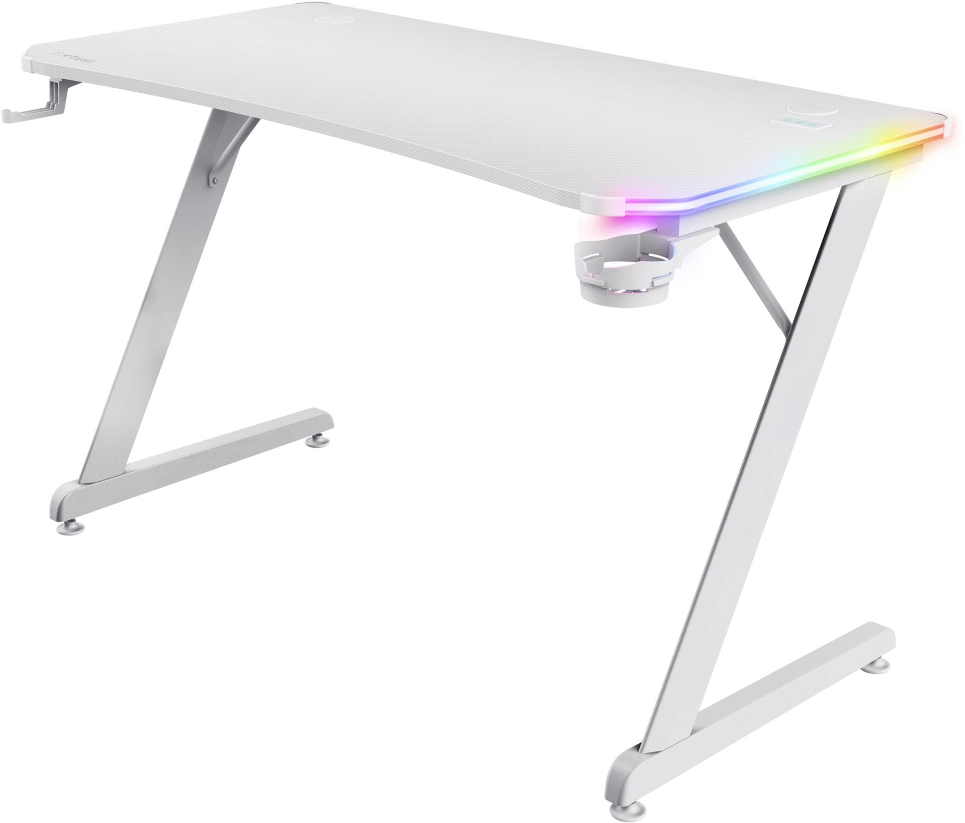 Trust GXT709W Luminus RGB, biela