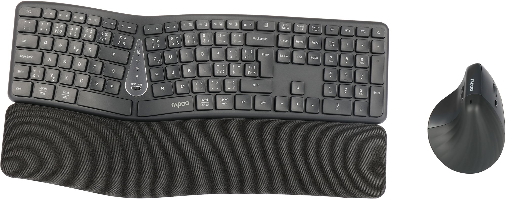 Rapoo 8810ME Set, tmavo sivý – CZ/SK