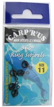 Carp´R´Us 360° Ring Swivel Veľkosť 11 8 ks