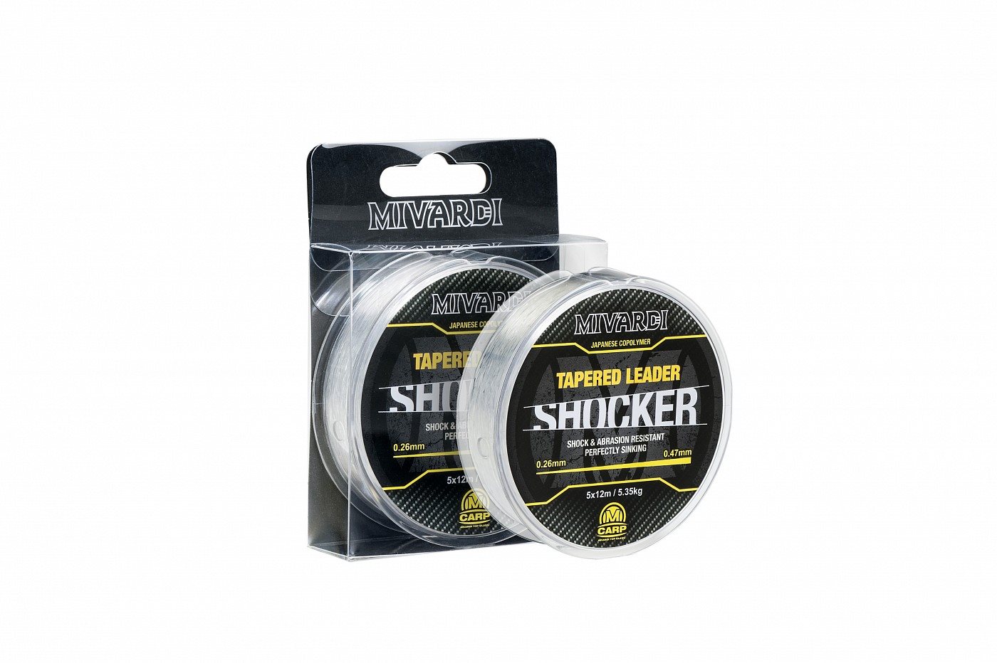 Mivardi Shocker Tapered Leader 0,30 – 0,57 mm 5×15 m