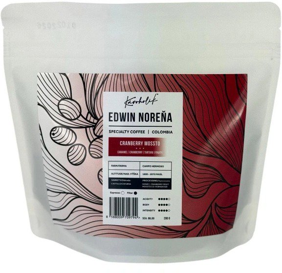 KÁVOHOLIK Kolumbia, Edwin Norena, Cranberry, 200 g