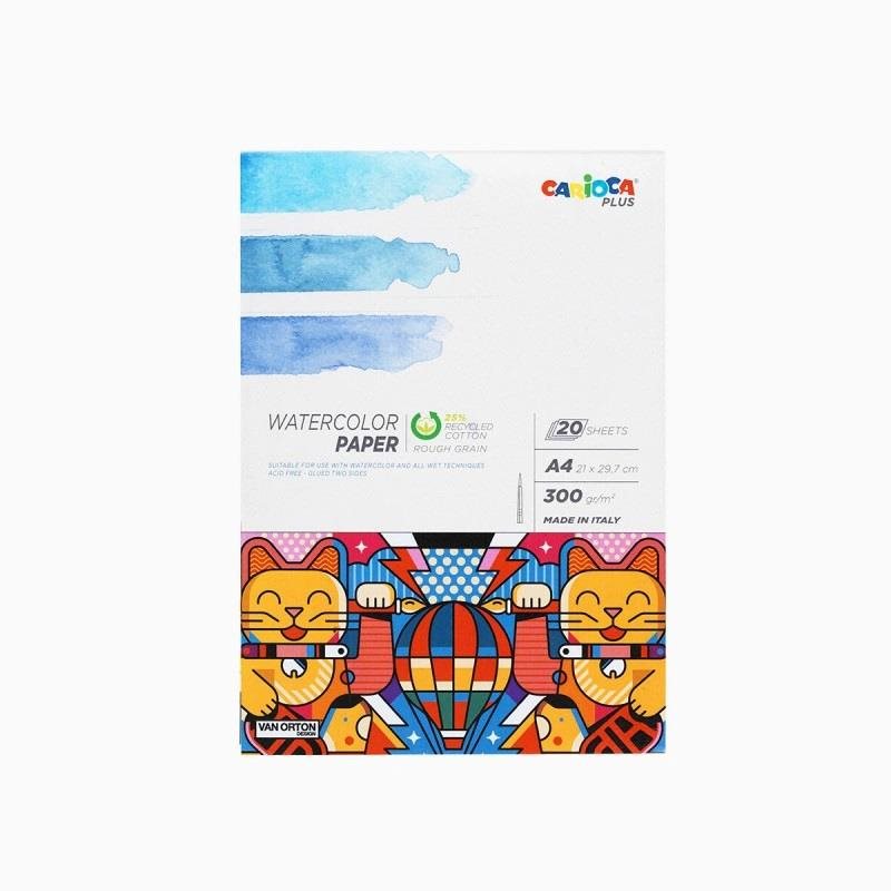 Carioca Plus akvarelový papier A4 20 listov