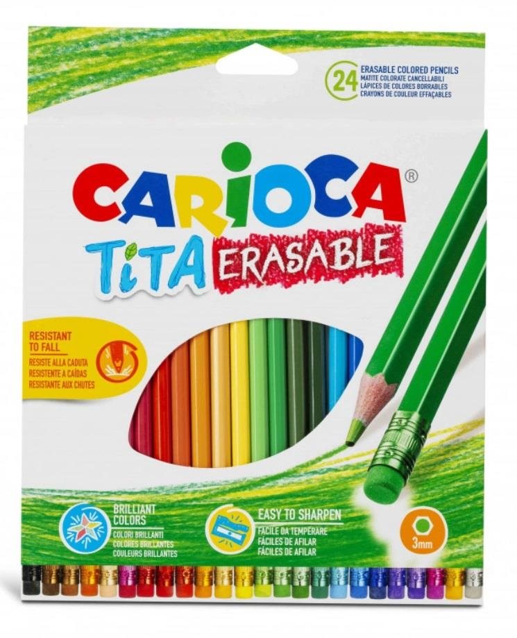 Carioca Tita pastelky 24 ks, zmazateľné