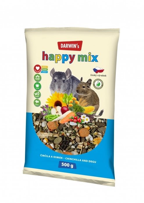Darwin's Činčila a Degu Happy mix 500 g