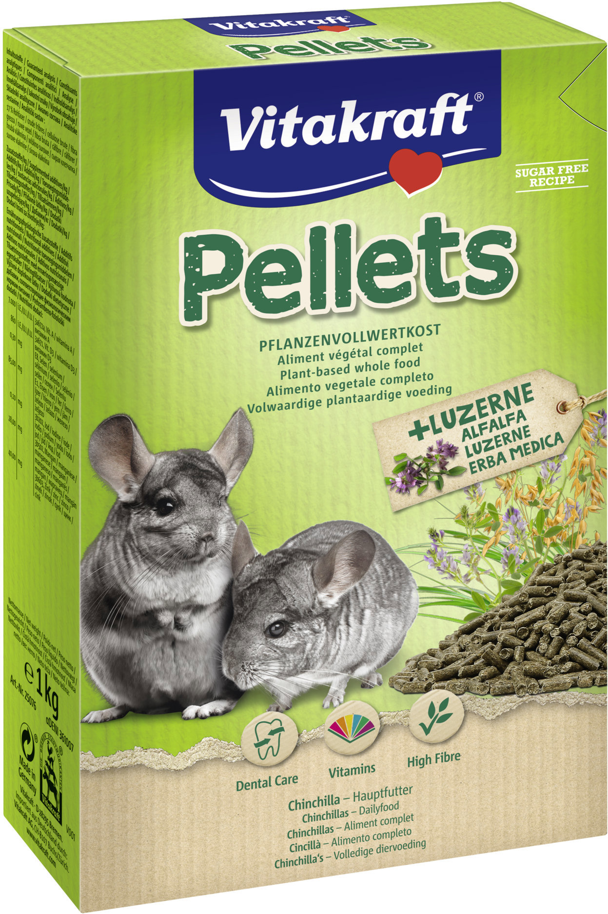 Vitakraft, krmivo Pellets činčila, 1 kg